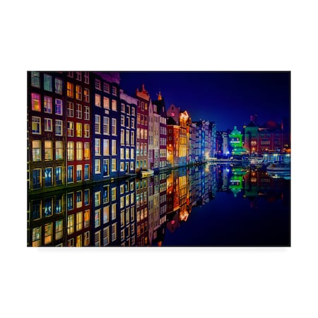 Juan Pablo De 'Amsterdam Canal' Canvas Art,30x47